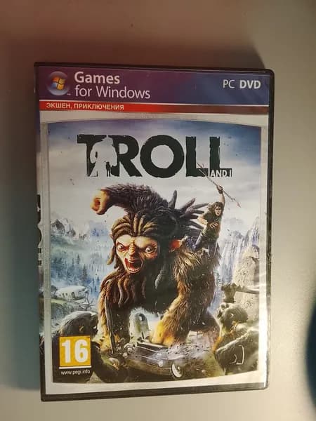 Диск с винтажной игрой для слабого ПК Troll and I