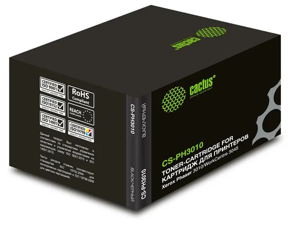 Картридж Cactus CS-PH3010 106R02181 черный, для XEROX Phaser 3010/WorkCentre 3045, ресурс до 1000 страниц