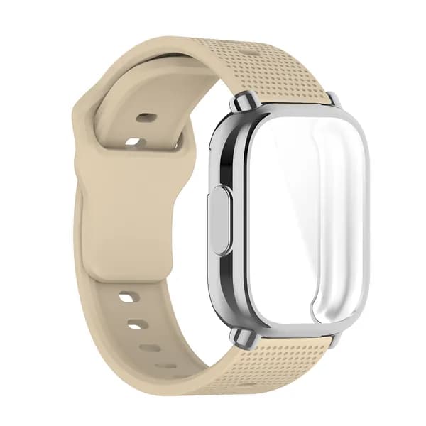 Cиликоновый ремешок + TPU корпус Для Redmi Watch 5 Active, Спортивный Ремешок, Аксессуары для умных часов