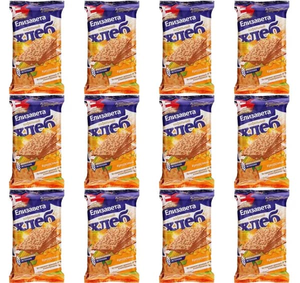 Елизавета Хлеб вафельный, кукурузный, 80 гр, 12 шт/