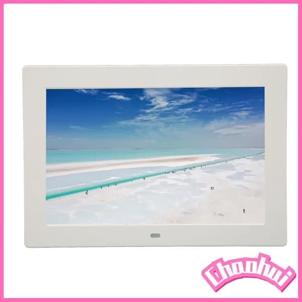 10 Inch Digital Photo Frame, Яркие цвета и высокая четкость изображения, для семейных мероприятий и просмотра Белый европейский стандарт