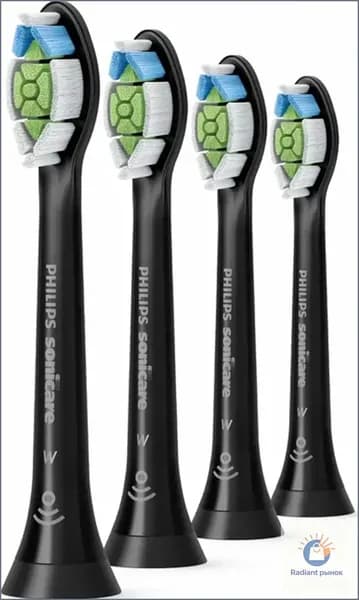 Насадка для электрической зубной щетки Philips Sonicare W2 Optimal White HX6064/11 для осветления зубной эмали, 4 шт