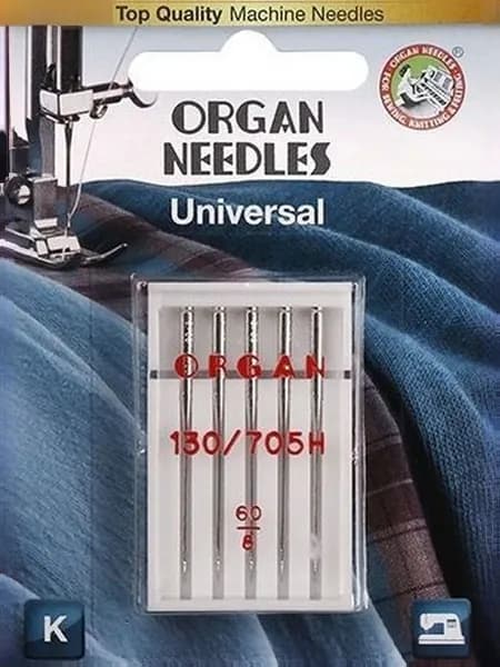 Иглы ORGAN универсальные 5/60 Blister