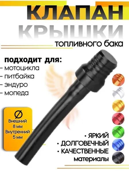Клапан крышки бензобака для мотоцикла