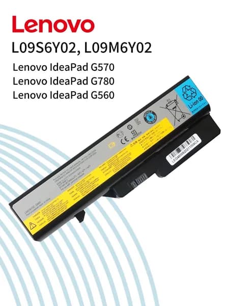 Lenovo Аккумулятор для ноутбука 5200 мАч, (Аккумулятор (батарея) Lenovo L09S6Y02 / L09M6Y02 / L09L6Y02 / IdeaPad G570, G780, G560)