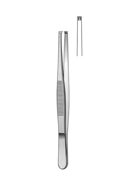 Пинцет хирургический Tissue, зубцы 2:3, 18 см , Surgicon