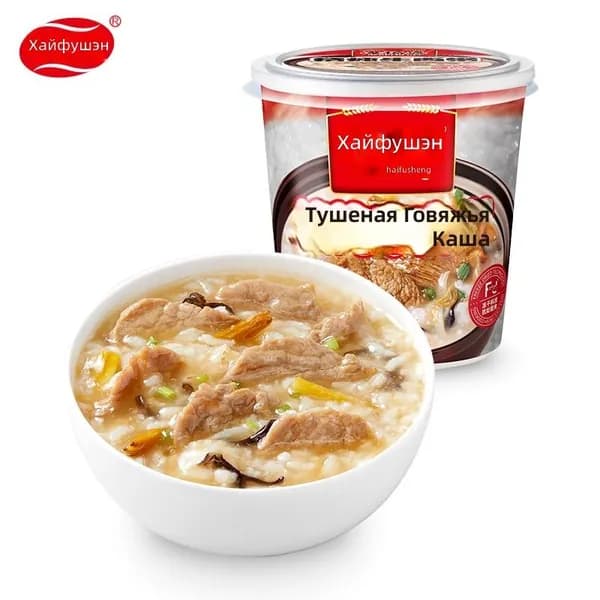Хайфушэн сублимированная каша с тушеной говядиной, 38 г