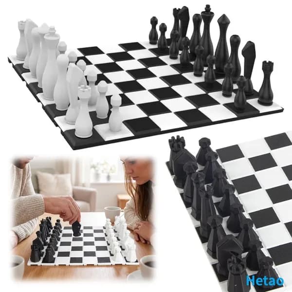 Настольная игра: шахматы и шашки с компактным складным игровым полем