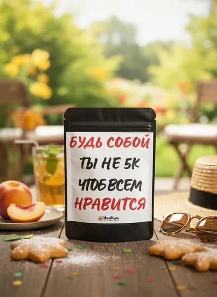 Прикольный подарок с мотивирующей надписью "Будь собой не 5К чтоб всем нравится"