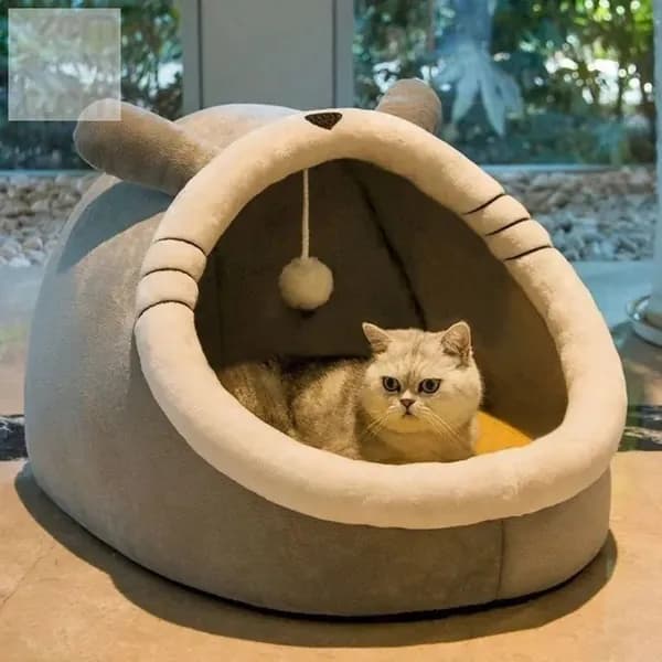 Домик для собаки и кошки, будка для животных мелких пород, дом лежанка для собак и кошек
