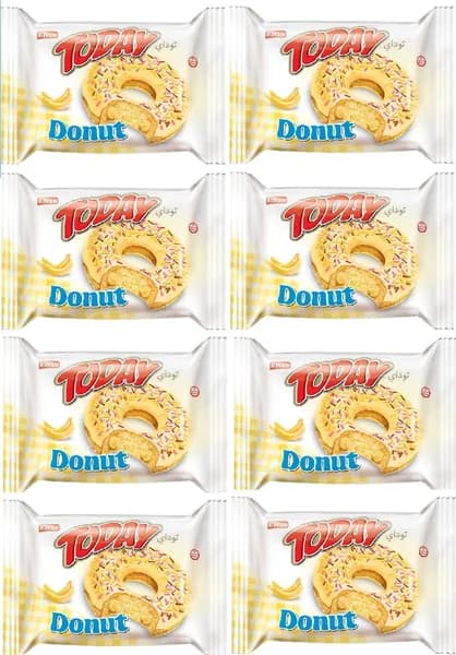 Elvan Today Donut пончик с бананом, 8 уп