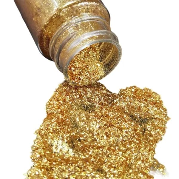 (1 флакон) Мечтательная глазированная пудра Snowflake Pearlescent Powder (в конце)-Золотая глазурь