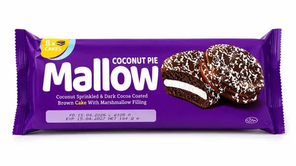 Кекс Mallow Pie в Молочном Шоколаде с кокосом и Маршмеллоу, 184 гр
