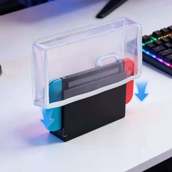 Чехол-пылезащита для Nintendo Switch и Switch OLED, прозрачный, белый