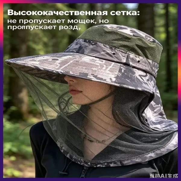 Бейсболка для рыбалки и охоты Юка Мужская рыболовная шляпа с защитой от солнца