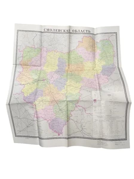Карта Смоленская обл. 1983г