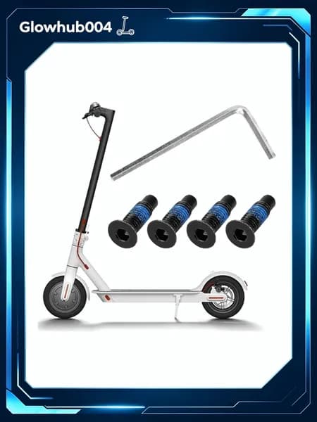 Электрический скутер Ninebot Max, винты из стали, чёрные, 2г/шт, 4 шт + ключ, для ES1, ES4, Max, F-серии