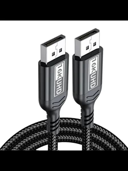 Кабель DisplayPort 2.1 80 Гбит с 1М 2М 3М 5М Черный