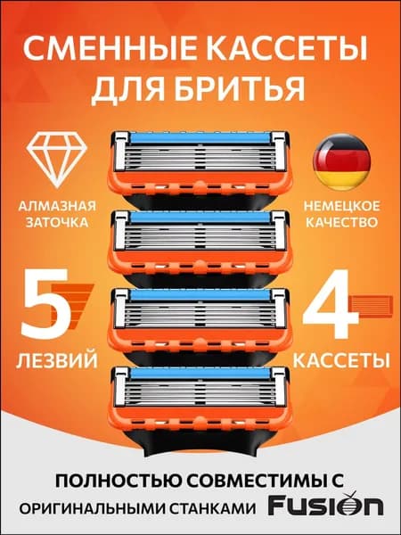 Эксклюзивные кассеты для бритья мужские