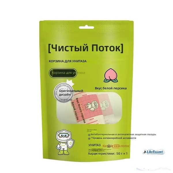 Умный очиститель для унитаза Didian, аромат белого персика, 1000 мл-LifeEssent