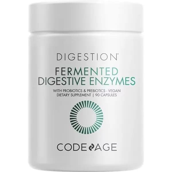 Codeage, Fermented Digestive Enzymes+, Ферментированные пищеварительные ферменты, 90 капсул