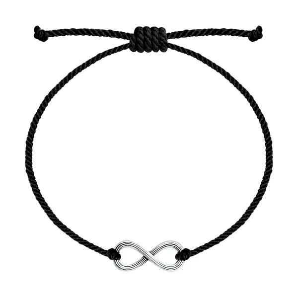 Diamant, Браслет из серебра, 95-150-01613-1, на нити, 925 проба