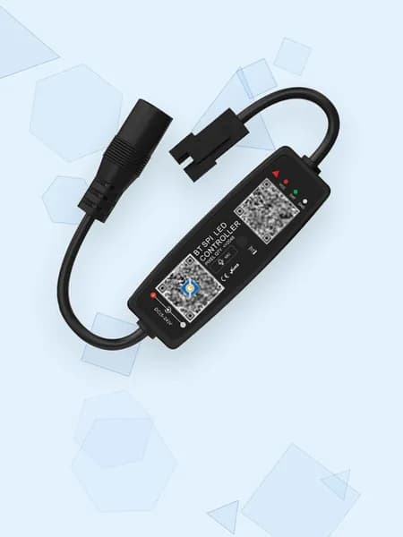 USB / DC12-24V Контроллер RGBIC для светодиодных лент, D C - Без пуговиц