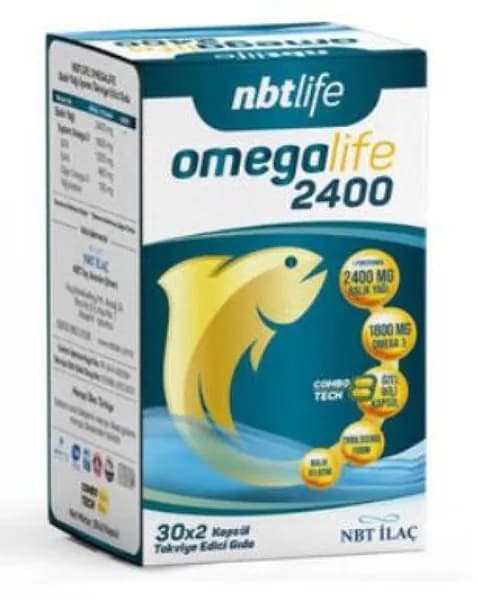 NBT Life Omega Life 2400 Рыбий Жир 60 Капсул