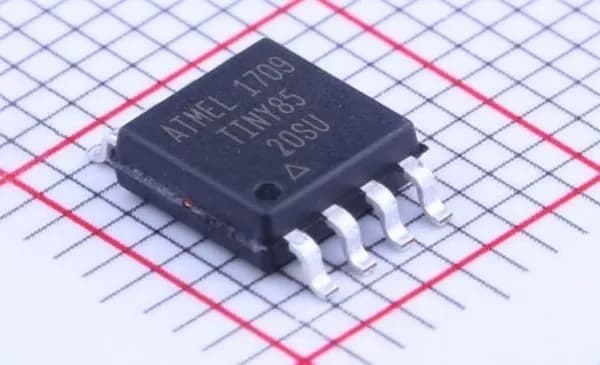 MICROCHIP ATTINY85-20SU Микроконтроллер AVR, EEPROM: 512Б, SRAM: 512Б, Flash: 8kБ, 2.7-5.5В, SO8-W, 1шт