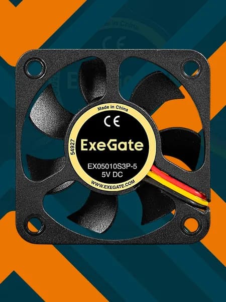 Кулер для корпуса ПК ExeGate 50мм 27Дб 7,68CFM EX297001RUS