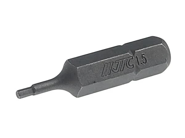 Бита шестигранная 1,5мм, вставка 1/4"DR HEX H1.5x30мм, JTC-11530015