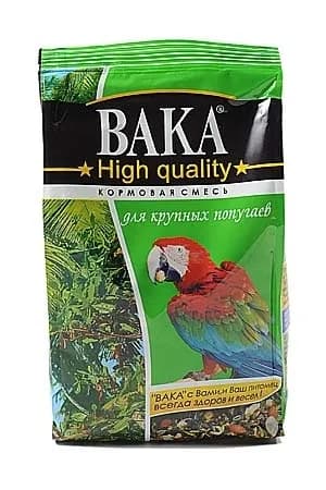 Вака Корм для крупных попугаев High Quality, 500 гр/
