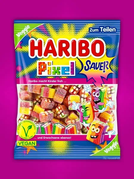 Мармелад HARIBO Rainbow Pixel (Радужные Пиксели) 160г Германия