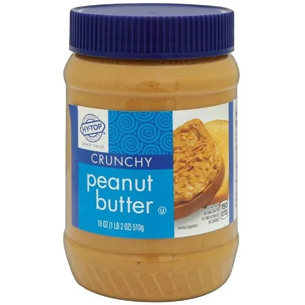 Паста арахисовая Hy-Top Peanut Butter хрустящая, 510г, 2 шт.