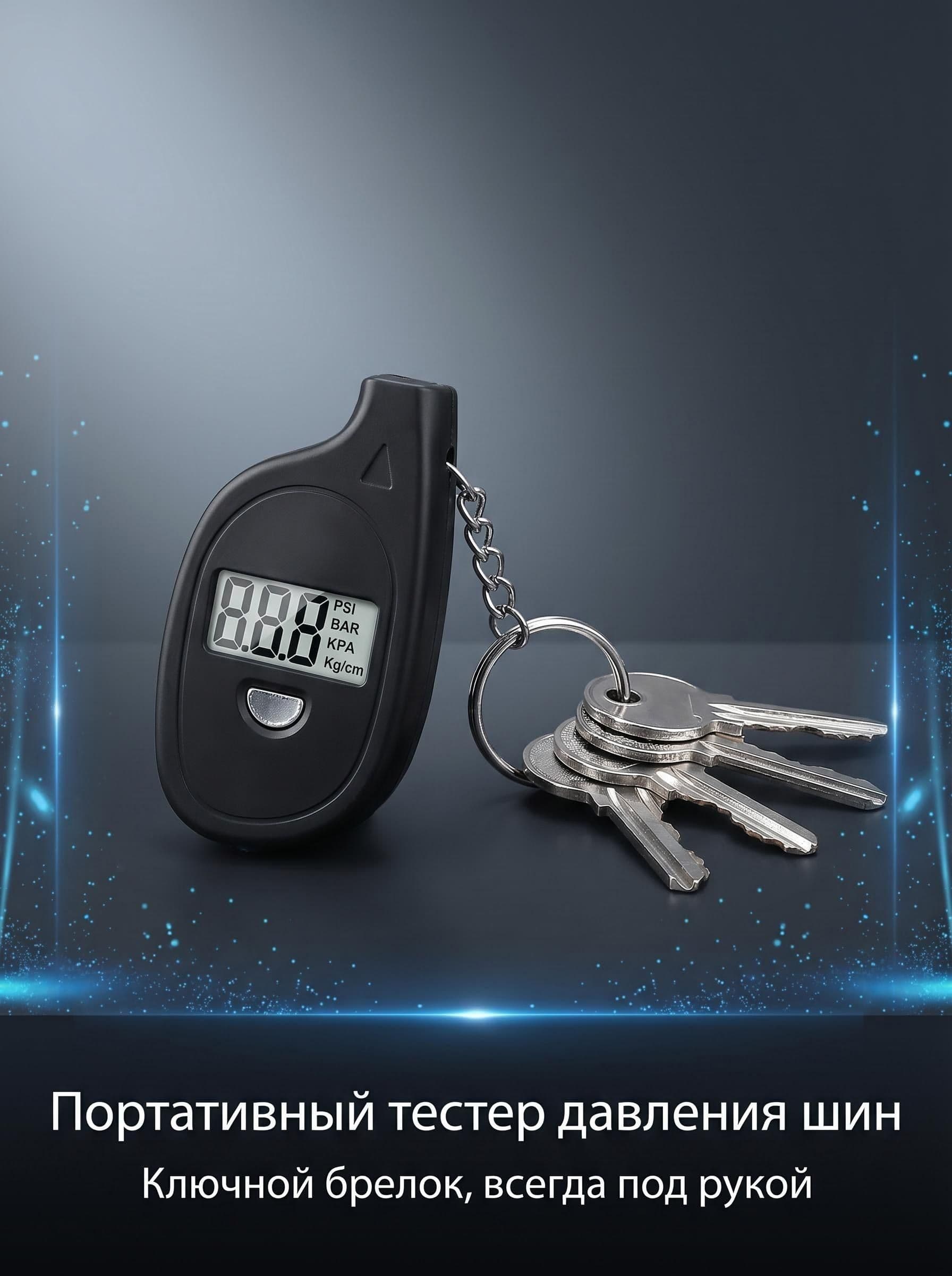 Манометр автомобильный, 1 шт.