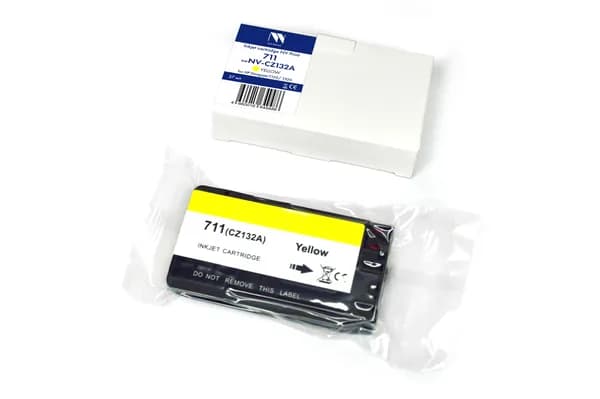 Струйный картридж NV Print 711 (NV-CZ132A) Yellow для HP Designjet T120/T520 (27 мл)