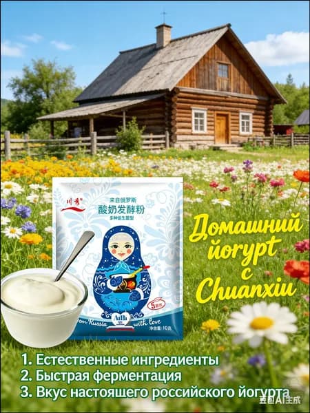 Закваска Chuanxiu для приготовления йогурта, простая установка, длительный срок хранения, создает вкусный густой йогурт