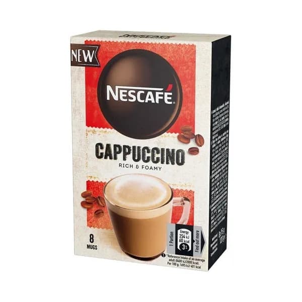 Растворимый кофе Капучино, NESCAFE, 8x15, Финляндия