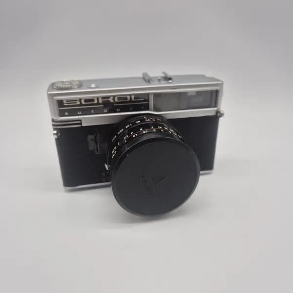 Плёночный фотоаппарат СоколАвтомат с объективом Индустар70 2,8/50, СССР, винтаж.