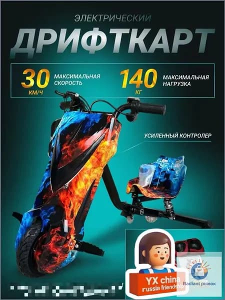 Электросамокат T4wDyY_sku-5-26-4xp9, синий