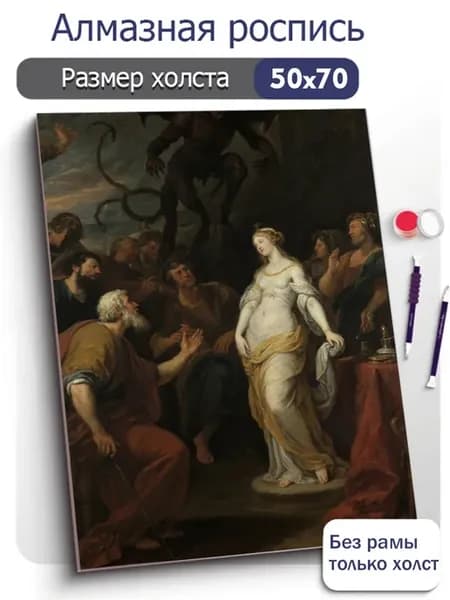 Алмазная мозаика знаменитая религиозная живопись 50Х70 см
