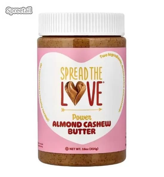 Spread The Love, Намазать соусом, посыпать миндалем и орехами кешью, 16 унций (454 грамма)