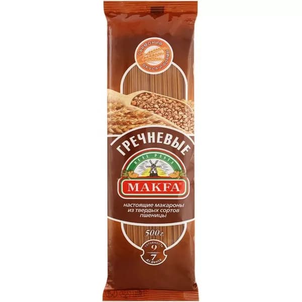 Makfa Макароны Вермишель дл. гречневая 500 гр, 1 уп