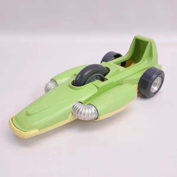 Винтажная игрушка СССР. Гоночный автомобиль из пластмассы, коллекционная детская машинка