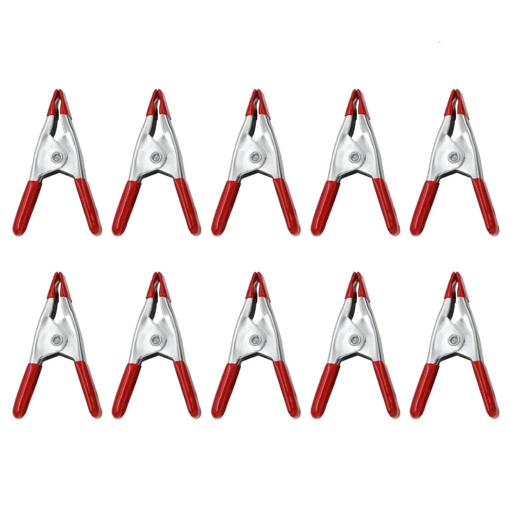 Металлические пружинные зажимы А-образной формы, 10 шт., красный