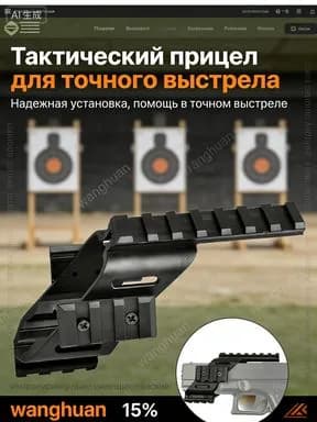 Нейлоновая направляющая для тактического пневматического винтового пистолета с регулируемой длиной: подходит для различных типов прицелов и аксессуаров