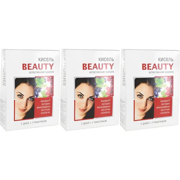Кисель Гармония BEAUTY ЕСТЕСТВЕННАЯ КРАСОТА, 140 г. Набор 3 шт