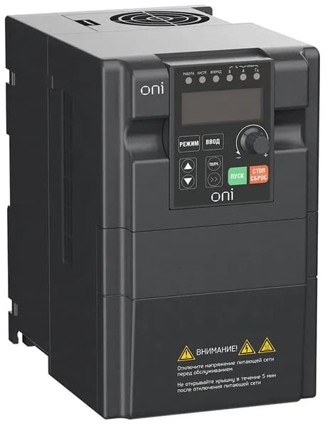 Преобразователь частоты A150 380В 3Ф 3,7кВт 10А встр. торм ONI