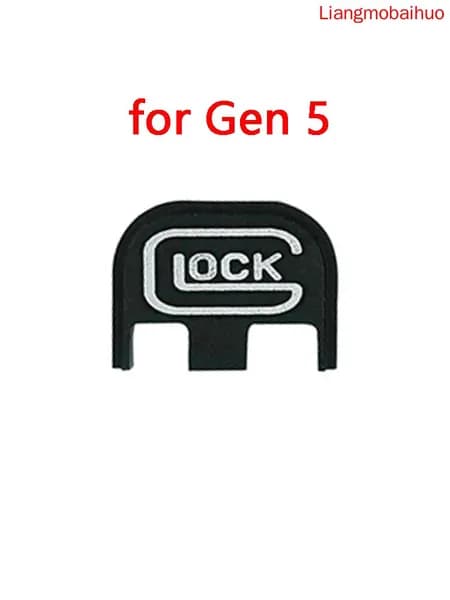 Задняя крышка рамки для спортивных пистолетов Glock Алюминиевый анодированный элемент Заменяемая пластина Две версии для поколений 1-4 и 5