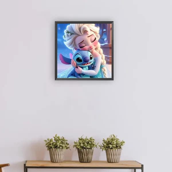 Диамантная вышивка Disney Стич 30 30 см из смолы
